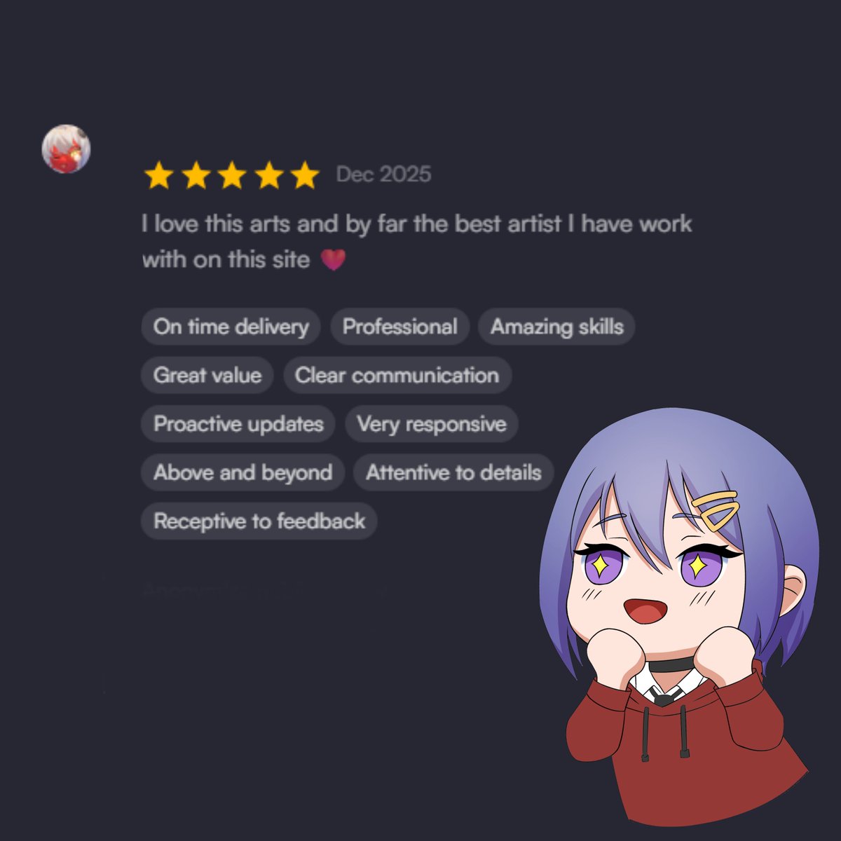 So grateful for this kind review 🥺 Thank you so much for trusting