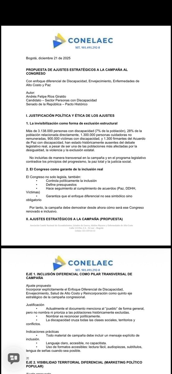 Discapacidad con #CepedaPresidente tweet media