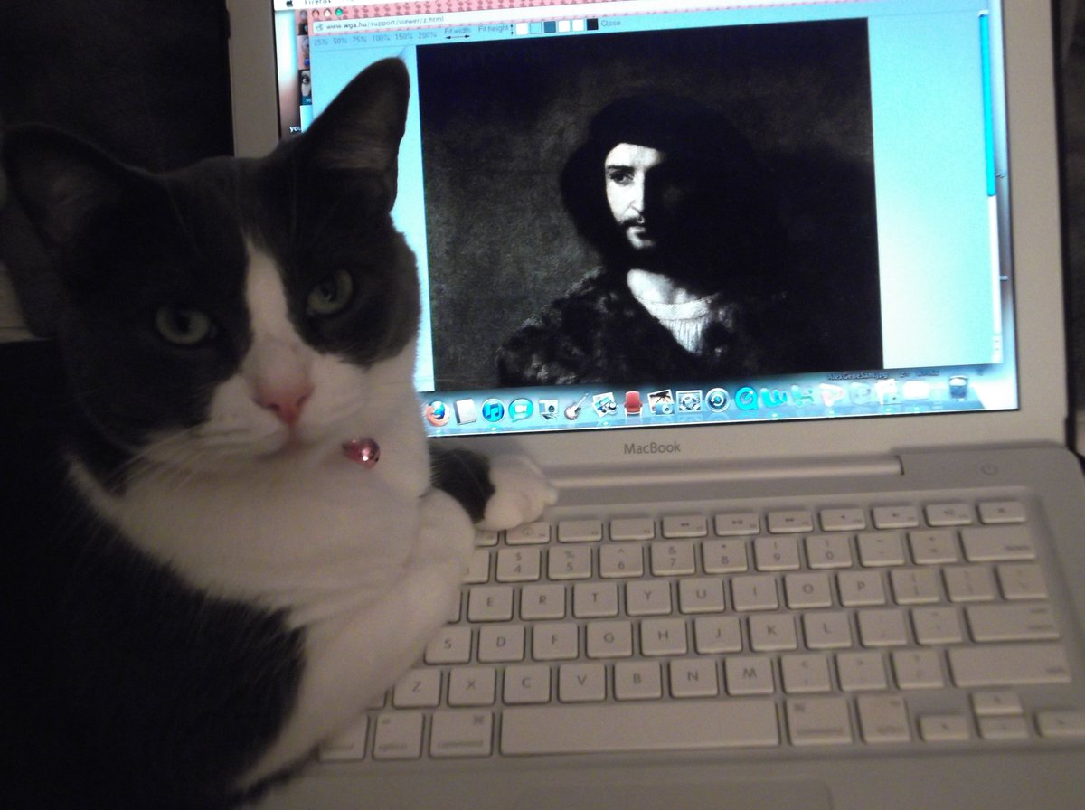 AlysofBath's tweet image. Millie was always a very good study buddy/project assistant. She would probably say project manager.