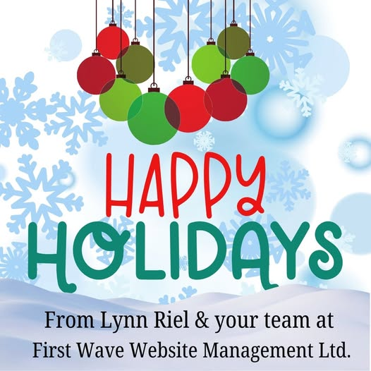 First_Wave_'s tweet image. Merry Christmas, everyone and all the best in 2026!
We are now officially closed for the Christmas break and will return to work on January 5, 2026.
See you in the New Year!
Cheers! 🙂
Lynn Riel
#firstwave 
First Wave Website Management
firstwave.ca