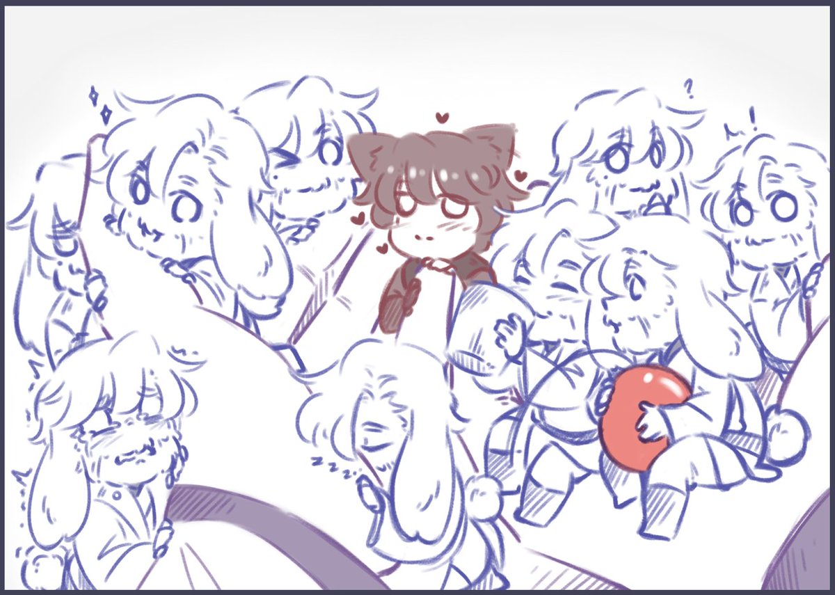 I got a wonderful gift from @/kogoeru on Tumblr! They wrote a very cute Obikin fic centering around Bunnywan &amp; Nyanakin!! Please check the fic out, I love it so much! Obi-Wan becomes a mother to so many bunnies, it makes me happy 🥹💕
Fic: archiveofourown.org/works/75481881