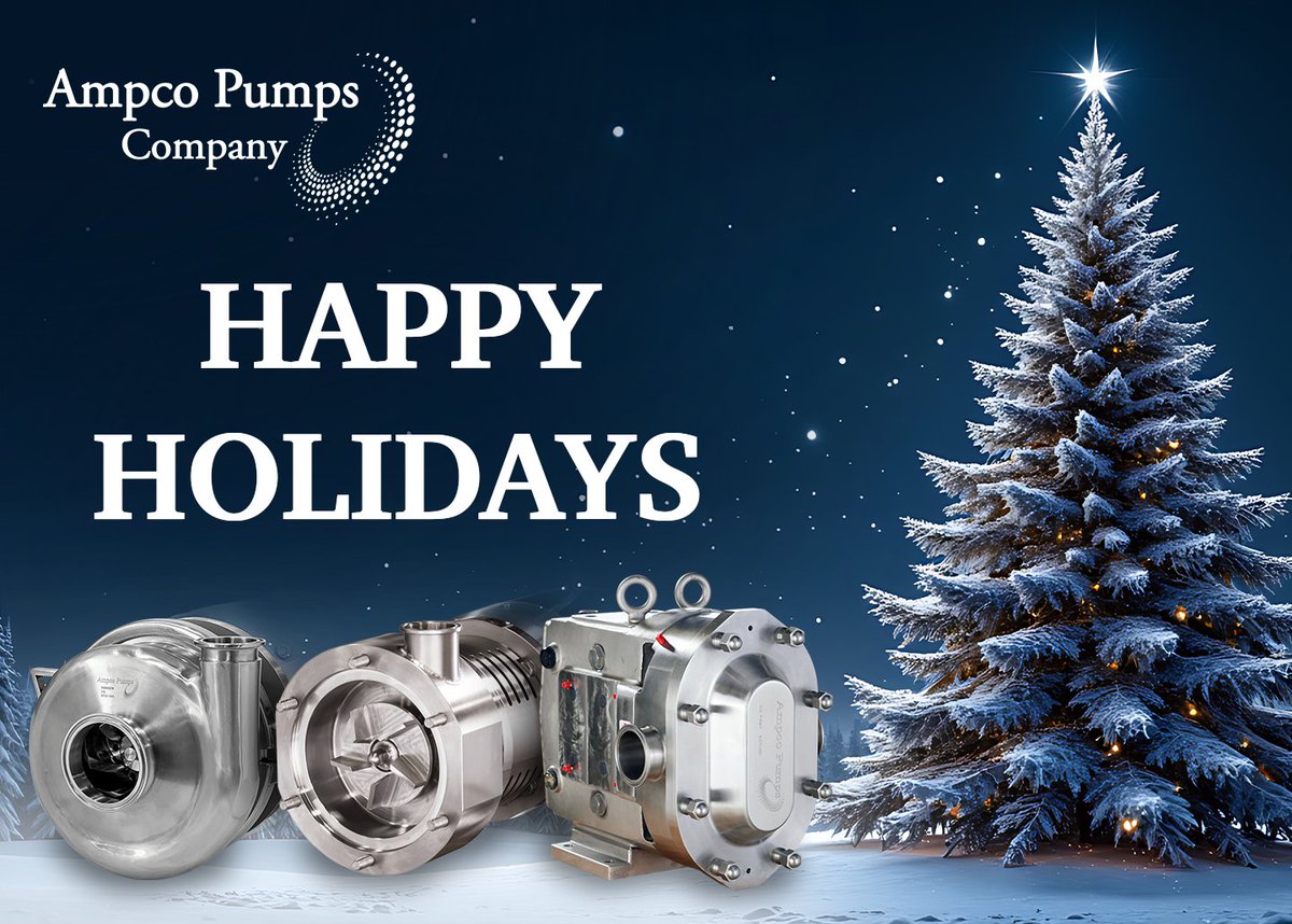 From all of us at #Ampco, we wish you and your family a safe, festive and #HappyHolidays.

Please note that our offices will be closed on Dec. 24 and 25.

#AmpcoPumpsAdvantage #krones #solutionsbeyondtomorrow