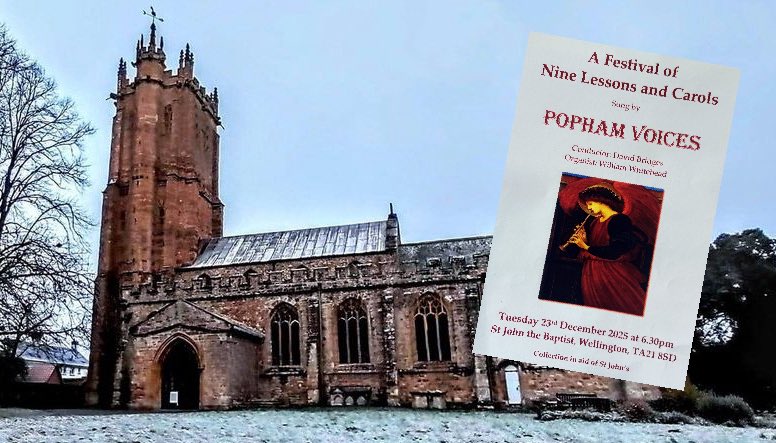 Popham Voices are presenting their annual Christmas concert in St John’s Church tomorrow and you can see details via this link: tinyurl.com/5dmnsnk7