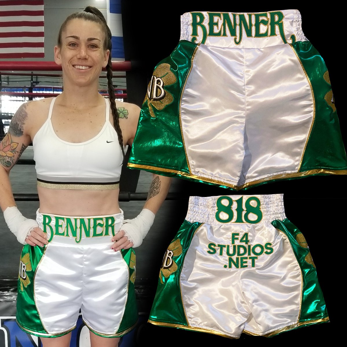 F4STUDIOS1's tweet photo. Custom Outfit for Nicole Benner  CALL US (323) 428-6466 #F4STUDIOS  #customboxingoutfits #boxingoutfits #boxingoutfit #customboxinggear #fightwear2champions #boxingkit #boxingislife #boxersofinstagram #customboxingkits #customoutfit #proboxer #boxinguniforms #boxingtrunks https://t.co/CEzoHqpLRQ