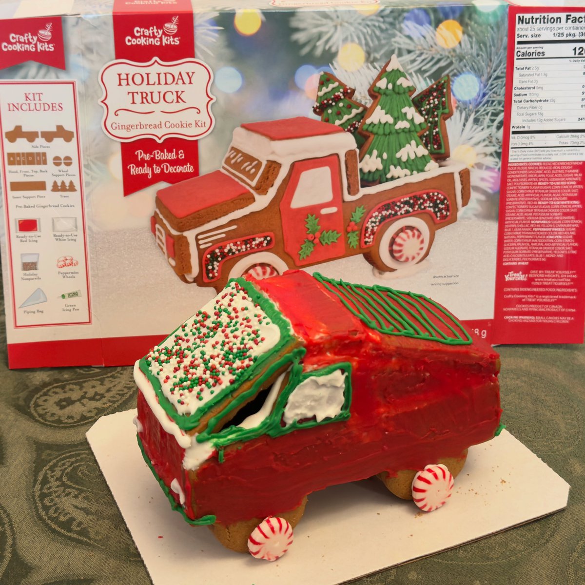 BoundlessDigi's tweet image. We did gingerbread… creations? With the fam, and I couldn’t just go with what was on the box, so I made a “CyberWhat-The-Truck?!” 
Manifesting one in my future!! (hopefully not made out of gingerbread…) 
@elonmusk could we get gingerbread cars for next winter’s update?
#Tesla