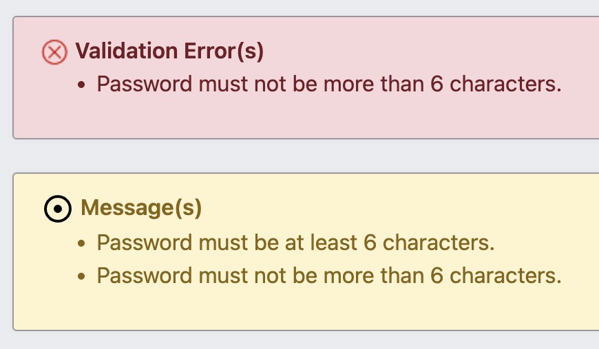 That's about the worst password validation I've come across in the wild lately. Go figure - it's a government website. No more or less than 6 characters.

Worst case scenario a password that short would take ~3min to crack. With such stupid rules I wonder whether they even bother