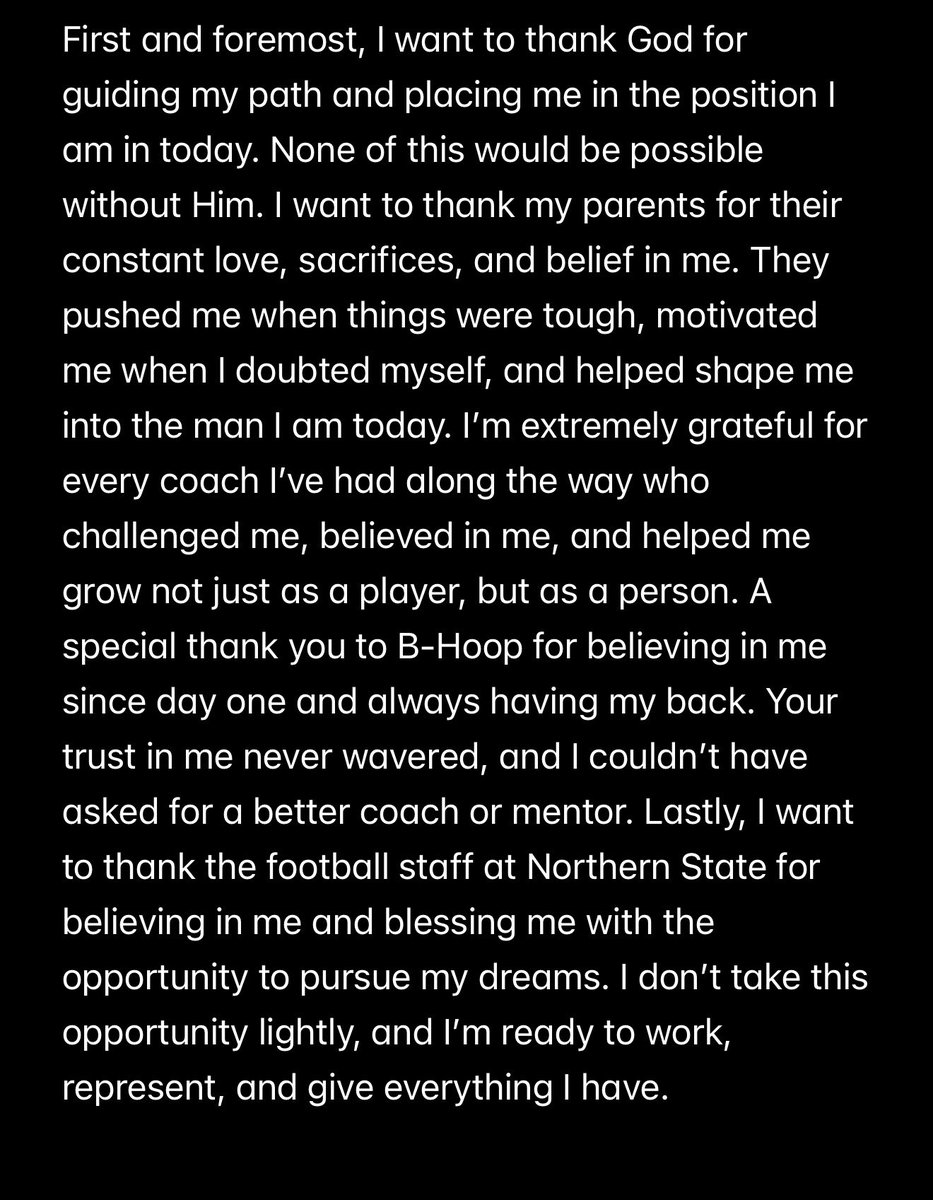 JacobFord333's tweet image. After careful consideration I am extremely excited to announce that I will be committing to Northern State University!!!
#GoWolves 
@NSUWolves_FB @NSUCoachSchmidt @Coach_JVL6 @Coach_BrownNSU
