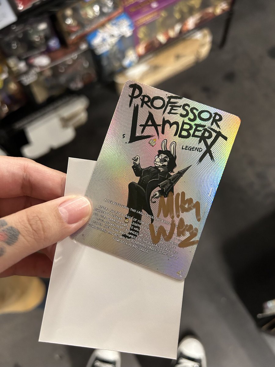 TODAY I LEARNED SOMEONE FROM THE UPPER DECK TEAM MET MIKEY WAY IRL AND HE SIGNED THE MCR TRIBUTE CARD I DESIGNED HOLY SHIT

MY FAVORITE BAND HAS INTERACTED WITH MY ART WTFFFFFFF