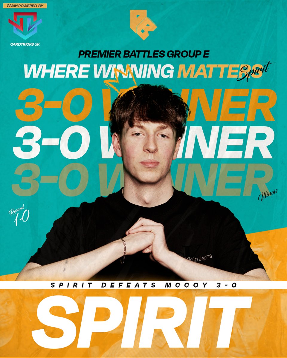 PremierBattle's tweet image. Clean 30! 🧽

Illinois, @spiritmovin  delivers a flawless performance in only his second ever battle as he picks up a 3-0 win over McCoy, to send him to the top of Group E as he looks to advance in the tournament.

How did you score the battle?