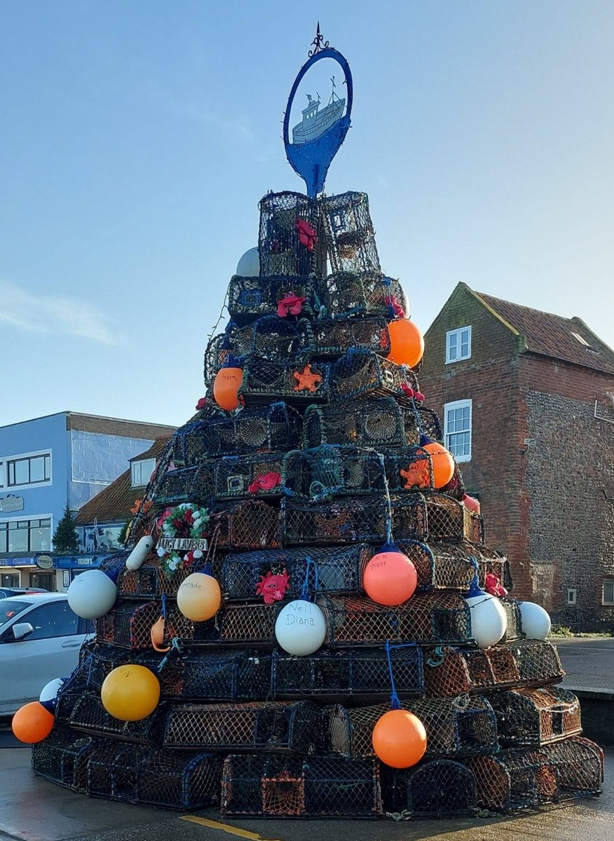 <a href="/DailyPicTheme2/">Daily Picture Theme</a> Buoys instead of #baubles decorate the Christmas tree at Wells-next-the-Sea #ChristmasTree #Norfolk