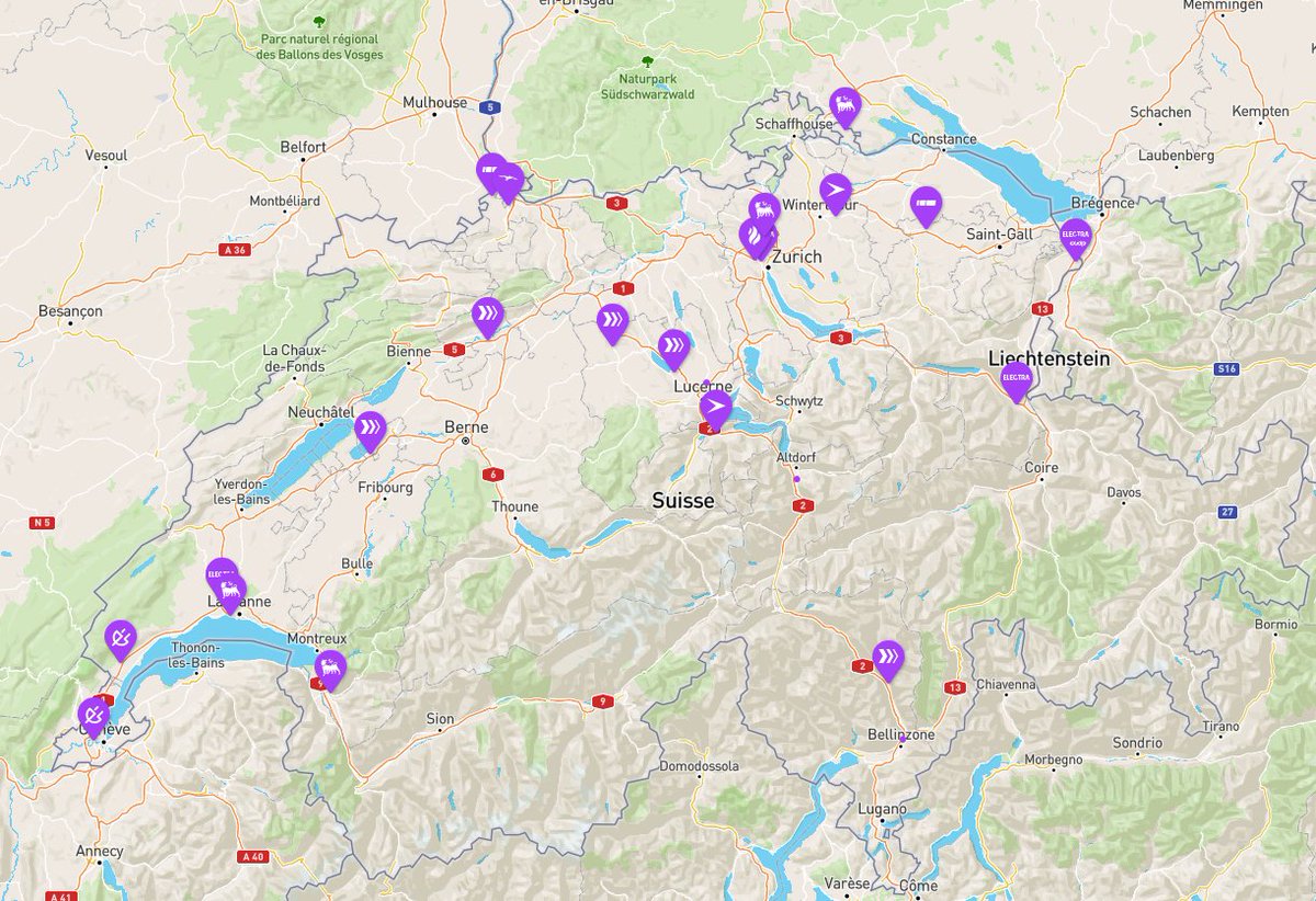 chargeguide's tweet image. 22 new fast charging sites opened so far in December! 94 new connectors

Top (sites/plugs):
5/30 GOFAST
4/16 Electra
4/8 Eni

The new Tesla Crissier supercharger is hidden behind the Electra marker. They opened last but will probably still see the most sessions in December