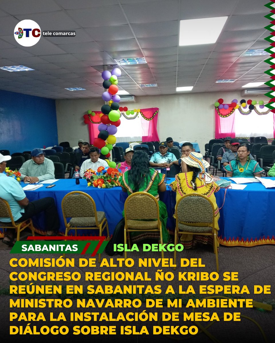 Estamos directamente desde Sabanitas, región Nedrini dando cobertura a la mesa de instalación para dialogar y poner fin al conflicto de ISLA DEKGO.

SIGANOS EN LAS REDES SOCIALES COMO : TELE COMARCAS