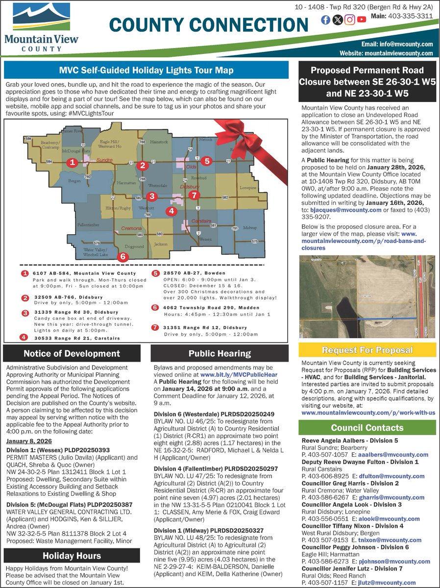 MVCounty's tweet photo. Here's this week's edition of the #mountainviewcounty County Connection. Copy can also be found on our website at: https://t.co/6mPvPUNHcE 
.
.
#CountyConnection #StayConnected #weeklyconnection https://t.co/3UUJklFQQp