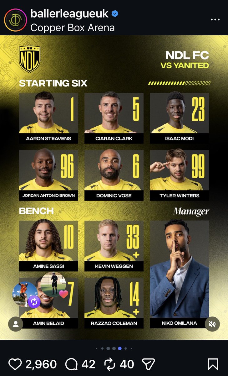 Both Sandro (10) and Jordan (96) selected for tonight’s show #ballerleague #BurnhamFC <a href="/ComCoFL/">Combined Counties Football League</a> <a href="/BallerLeagueUK/">Baller League</a>