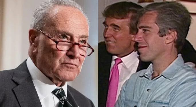 OccupyDemocrats's tweet image. BREAKING: Schumer drops the hammer — Senate Dems move to SUE Trump DOJ over Epstein cover-up.

Chuck Schumer just lit a legal fuse under the Trump administration—and the Epstein files are the match.

After Congress overwhelmingly passed the Epstein Files Transparency Act, the…