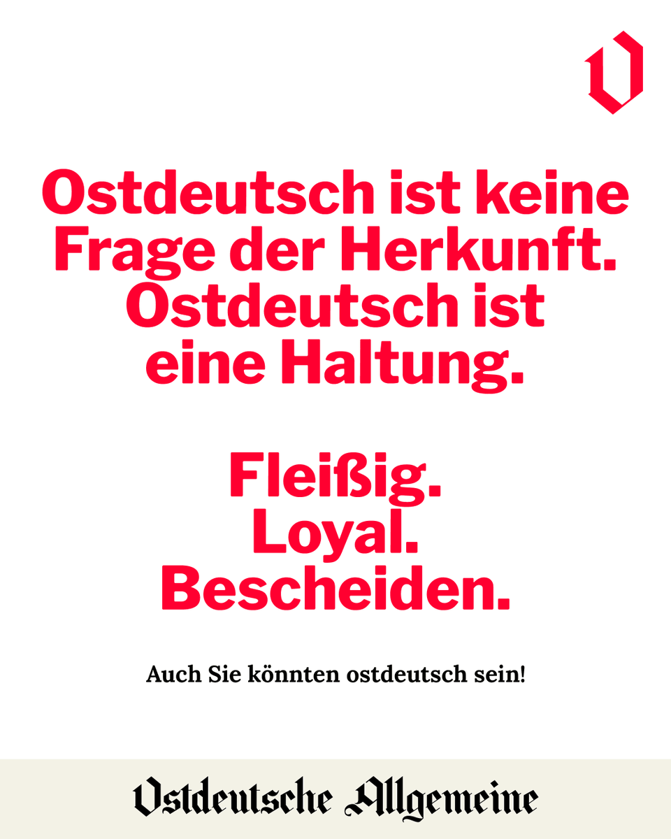 Nicht als Abgrenzung gemeint. Sondern als Einladung.
Die Ostdeutsche Allgemeine Zeitung startet im Februar.