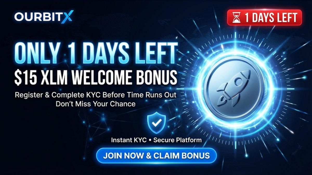RizwanKhan63968's tweet photo. ⏳ ONLY 1 DAYS LEFT! 🚀
Claim your $15 XLM Welcome Bonus on Ourbitx! Don't miss out—register and complete your KYC now to grab your reward.
💰 Reward: $15 XLM ⚡️ Task: Register & Instant KYC
➡️ Join Now: https://t.co/nl7wNDJntw
➡️ Claim Reward: https://t.co/2Lfmz25jnL
#Ourbitx https://t.co/3MjKzorNcZ