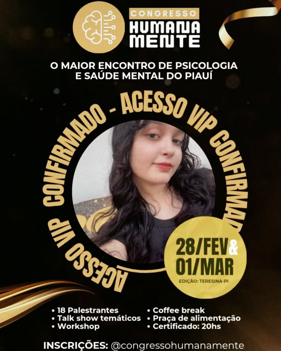 lissestudy's tweet photo. primeiro congresso que vou participar 🤍 e com acesso vip graças à minha veterana fav que me deu o privilégio de uma das cortesias dela como monitora.

caso alguém se interesse: teremos Yuri Maia, Lucas Scudeler, Andréa Vermont, Nanda Perim… e outros especialistas maravilhosos! https://t.co/W7fsWn6weu
