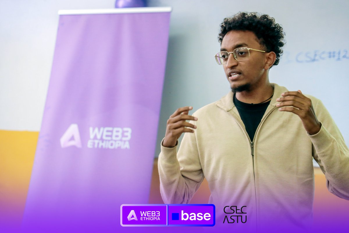 YohannesAbebe_'s tweet image. Amazing session at Adama Science and Technology University(ASTU) on the @Web3Ethiopia Uni Tour! Students were super engaged as we explored #Web3 fundamentals, @base, @baseapp, and real-world opportunities. The future of tech in Ethiopia looks bright 🔥