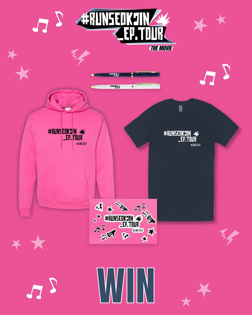 Cinemark's tweet image. 🚨 GIVEAWAY 🚨

FOLLOW US and RT this post for a chance to win this RUNSEOKJIN_EP.TOUR' THE MOVIE ✨PRIZE PACK✨

No Purchase Necessary. U.S/D.C. only, 18+. See Official Rules for all details. Enter by 12/28/25

#CinemarkPrizePackSweepstakes and Rules: bit.ly/4qhvLnD.…