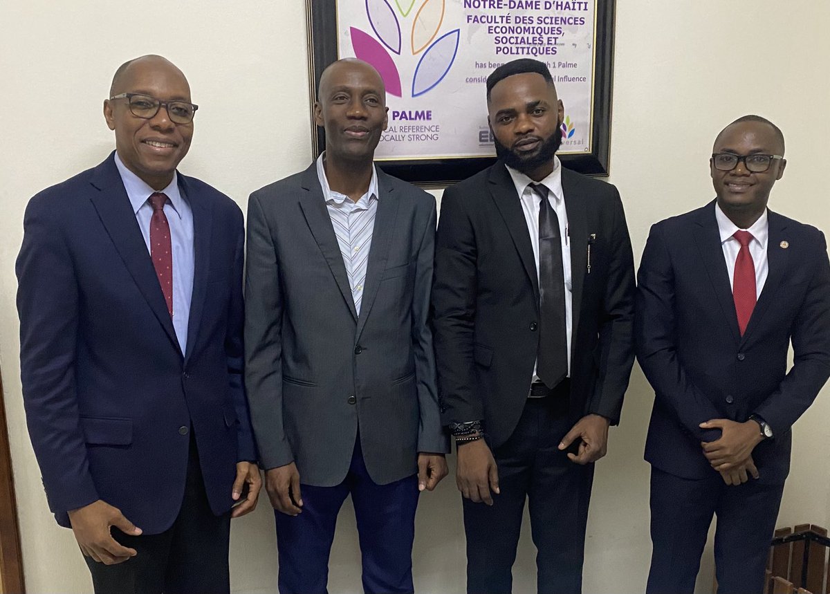FsespUndh's tweet photo. Nos meilleures félicitations à M. Keseul BELIZAIRE à l’occasion de la soutenance de son mémoire pour l’obtention du titre de licencié en Sciences Politiques et Relations Internationales. Nous lui disons nos vœux de succès dans ses projets futurs. https://t.co/YB9QVU8r2W