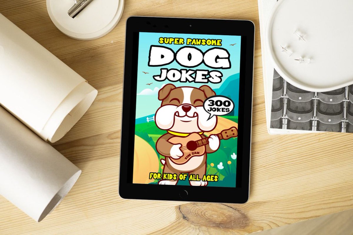 MrTimZak's tweet image. My FREE E-BOOK!!! Download my #dogs #puppies #kidsbook #ebook 300 Super Pawsome Dog Jokes for Kids #childrensbooks on #Amazon for FREE #BookGiveaway #BookMarketing #KindleBargain #FreeKindleReads amazon.com/dp/B0CPYVV383