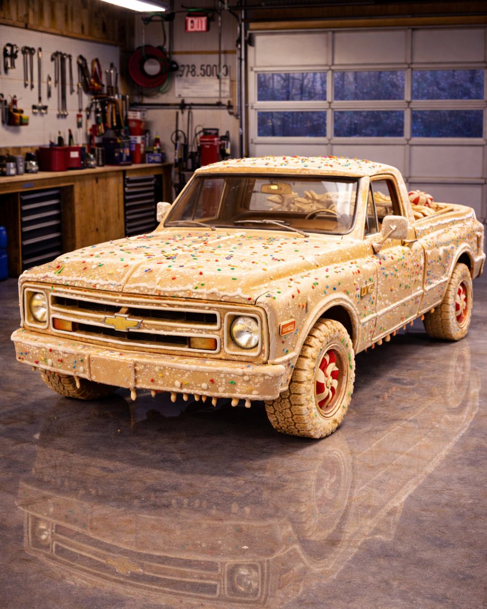 HemmingsNews's tweet image. An exclusive peek at Kris Kringle’s real stable—no reindeer, just sweet sweet collector cars.

#Hemmings #CollectorCar #CollectorCars #ClassicCarCulture #ClassicCar