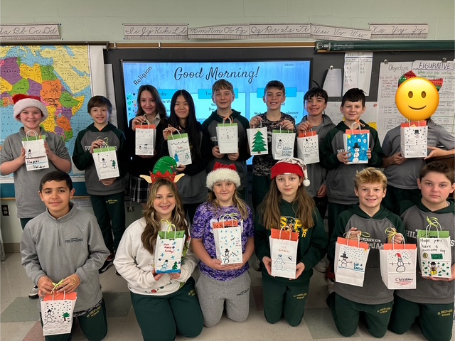Thank you to the students of Saints Philip &amp; James for assembling these Helena's Hope Bags. The students decorated the bags with encouraging messages and filled them with much needed items benefiting individuals experiencing homelessness. #kidscangiveback #serviceproject