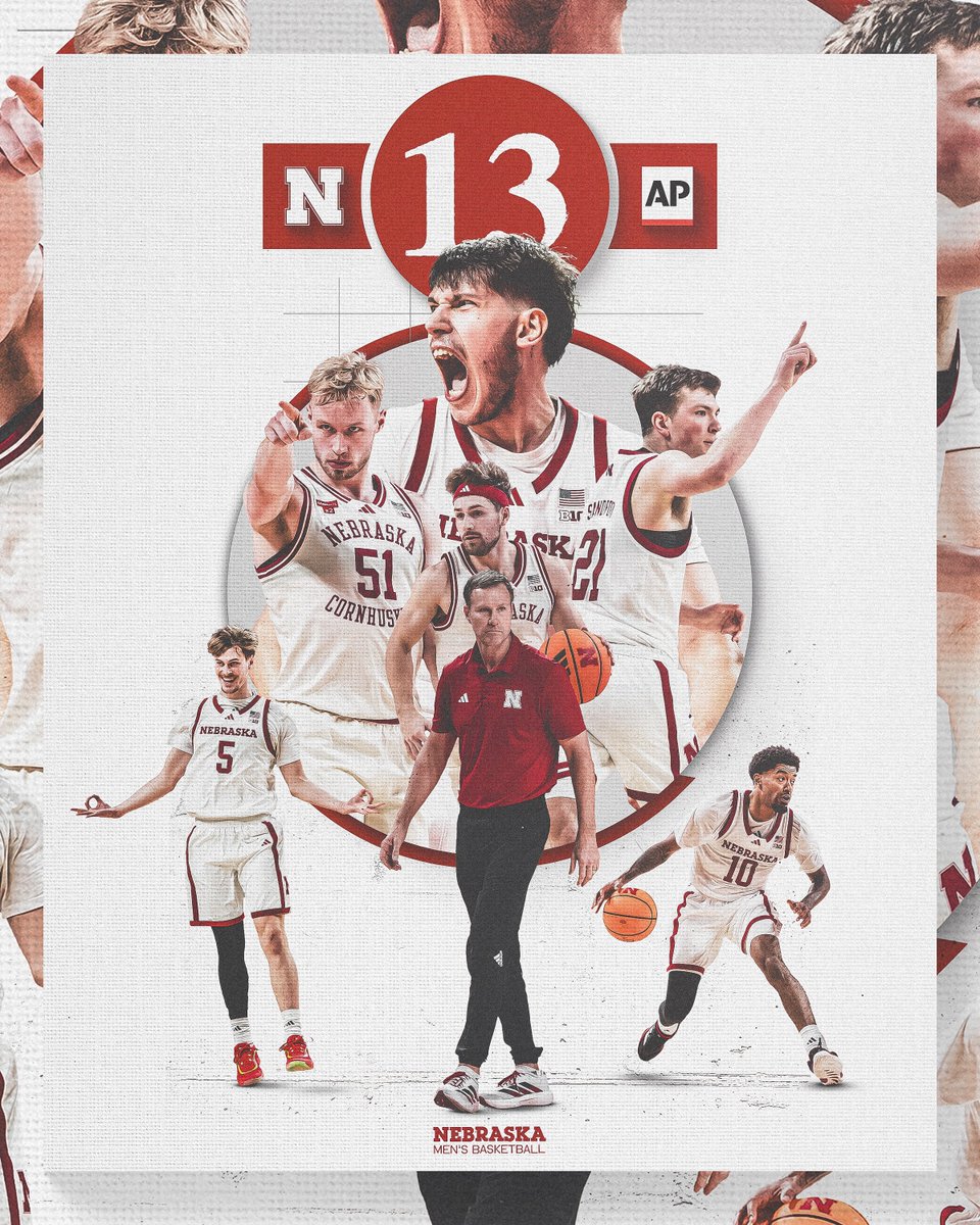 HuskerMBB's tweet image. On the rise. 📈