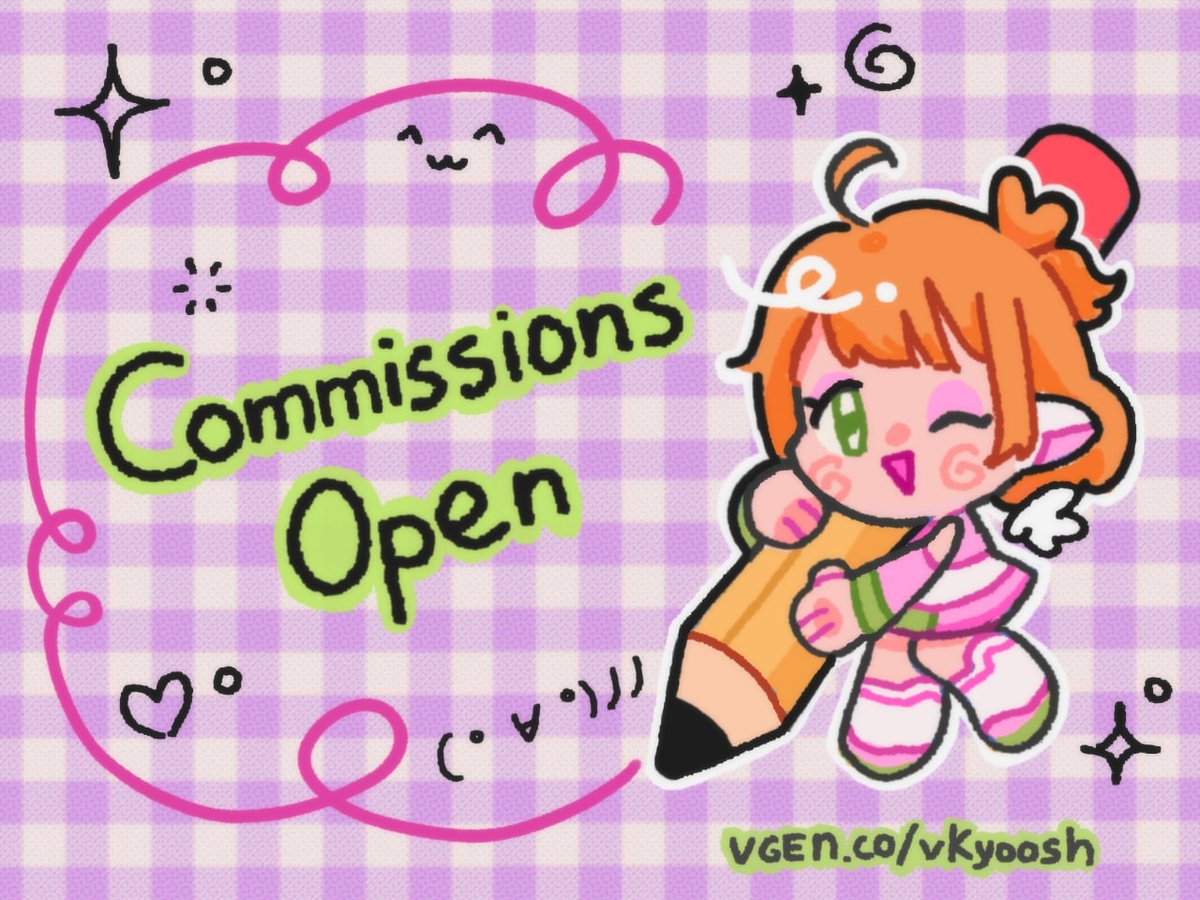 Kyoosh's tweet image. C0mm1ssions are open! ᕙ(  •̀ ᗜ •́  )ᕗ
Soooo excited to get back to work! 

I opened many slots for static and animated emotes, as well for YCH emotes and many other services! 💖