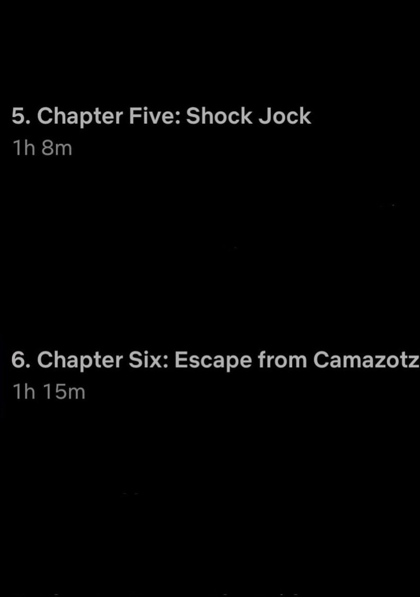 SThingsSpoilers's tweet image. Ross Duffer has officially revealed the runtimes for Volume 2 &amp;amp; the FINALE of #StrangerThings5:

Episode 5: 1hr 8min
Episode 6: 1hr 15min
Episode 7: 1hr 6min
Episode 8 (finale): 2hrs 8min