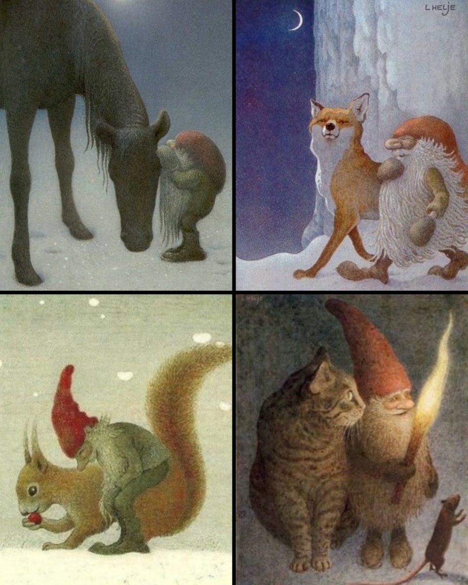 TitaniasRealm's tweet image. Of all the different creatures in Scandinavian folklore, tomtar are the ones that are most closely associated with Christmas.

Tomtar are solitary creatures that prefer to keep to themselves, but they have a special connection with animals and are known to take very good care of…