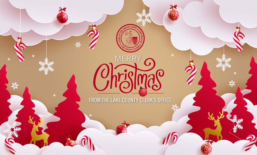 From all of us at the Lake County Clerk's Office, we wish you a very Merry Christmas! May your home be filled with joy and cheer this holiday season.
🎅🎄🎁