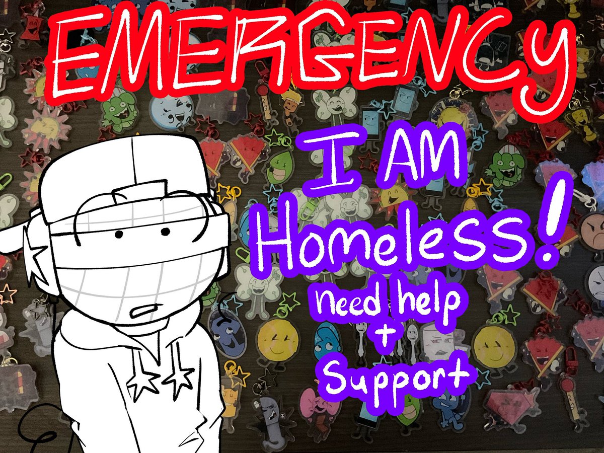 FireySwingy's tweet image. Hey guys, I am currently homeless and I really need help.
I need somewhere to stay until Jan 2nd as my mom has taken everything and continues to puts threats on my life. 

Ways to support me:
Ko-fi store + comms: ko-fi.com/delango/shop
Etsy: delangodraws.etsy.com