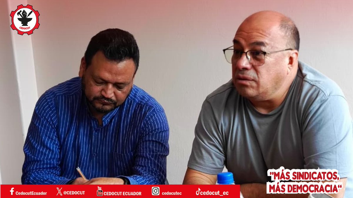 CEDOCUT's tweet image. 𝗥𝗘𝗨𝗡𝗜𝗢́𝗡  #𝗙𝗨𝗧
Hoy se llevó a cabo la reunión para tratar la convocatoria del Consejo Nacional Electoral (CNE).
Mantenemos la lucha en defensa del IESS.
#FUT
#CEDOCUT