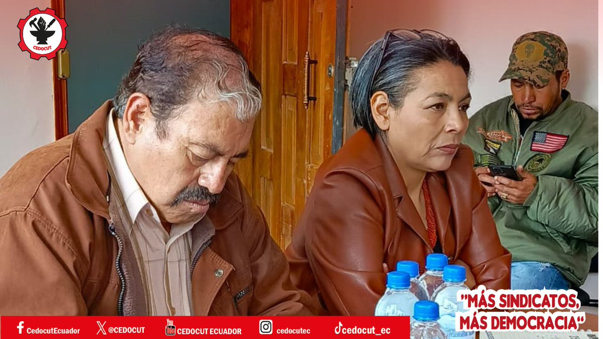 CEDOCUT's tweet image. 𝗥𝗘𝗨𝗡𝗜𝗢́𝗡  #𝗙𝗨𝗧
Hoy se llevó a cabo la reunión para tratar la convocatoria del Consejo Nacional Electoral (CNE).
Mantenemos la lucha en defensa del IESS.
#FUT
#CEDOCUT