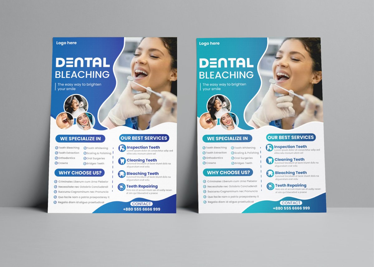 visionary_az's tweet photo. Design isn't just about looks; it’s about building trust. 

Just shared my latest project: Dental Bleaching Flyer Design. Focused on clean layout, healthcare psychology, and readability.

Check out the full project on Behance: 🔗 https://t.co/SpnmUb4m7B

#HealthcareBranding https://t.co/gGexoqXN7f