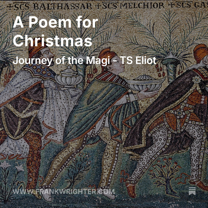 frankwrighter's tweet photo. If you would like to read a serious poem about Christmas, here I explain the difficulty of beauty in Eliot's Journey of the Magi, which shows the problem of the presence of perfection in the world of men:
(link below, free to read) https://t.co/ofeq3YaJbS