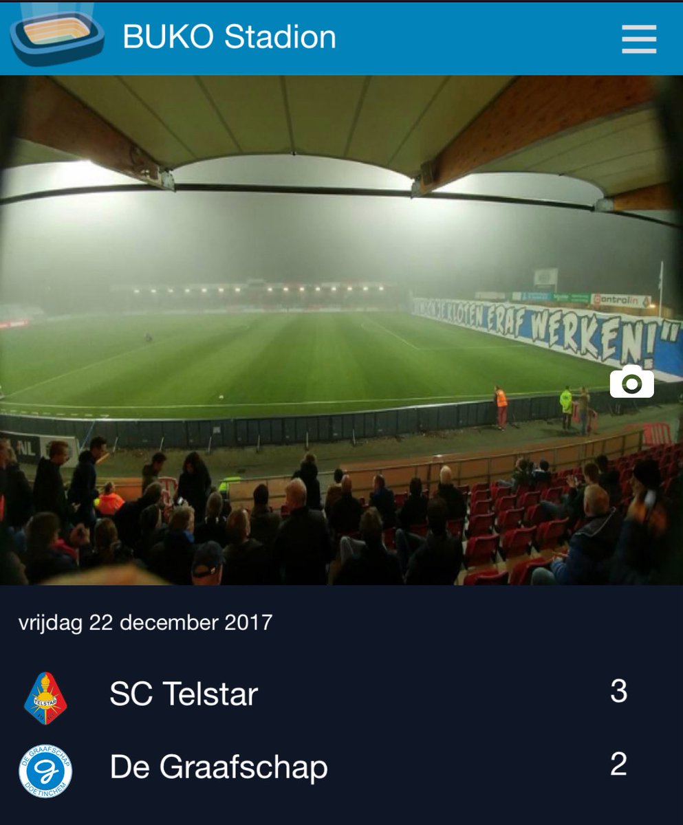 22 december de dag van de mistwedstrijden. <a href="/TypischTelstar/">Typisch Telstar (fka @sctelstar)</a> zal die in Londen nog  wel heugen en met <a href="/KossieAlmelo/">Martin Kosters</a> was het een mooi avondje Velsen!