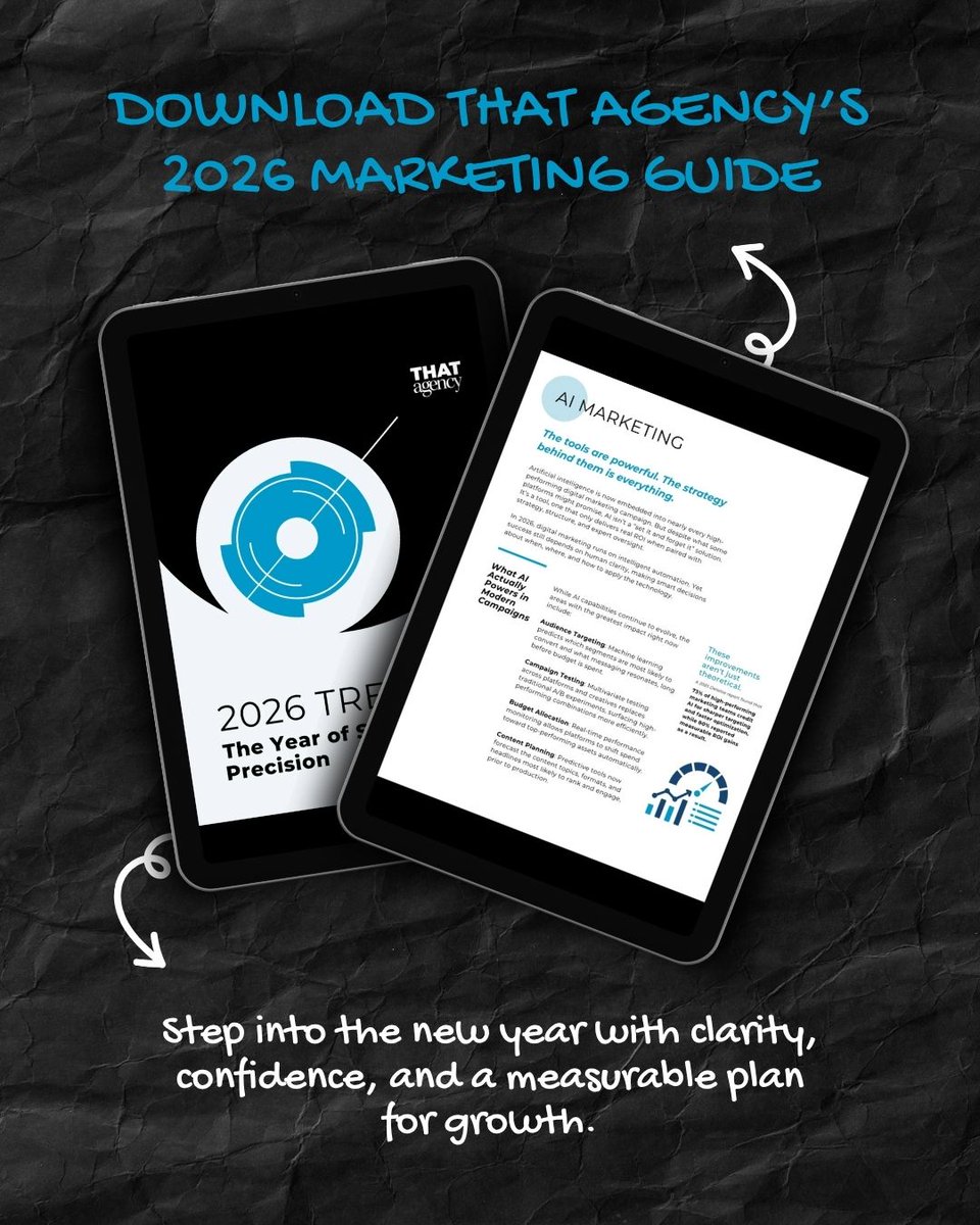 If 2026 growth is the goal, you need a roadmap built for what’s actually changing.
Download the 2026 Marketing Guide for the trends, opportunities, and strategies that will move the needle next year.

Download today: 
bit.ly/4ptLm39