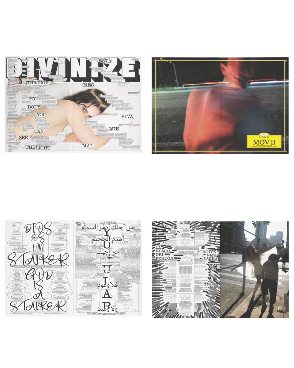 ROSALÍA lançou em seu site um zine do “LUX” com 60 páginas, incluindo imagens, referências e detalhes do projeto.