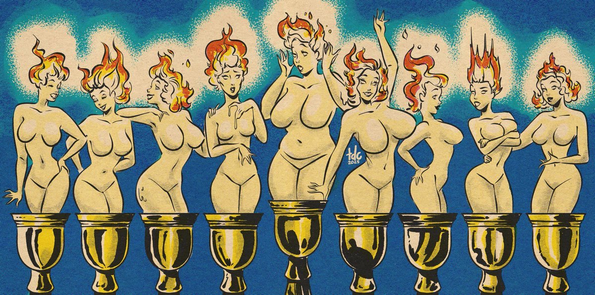 The candles are lit and its a beautiful sight!