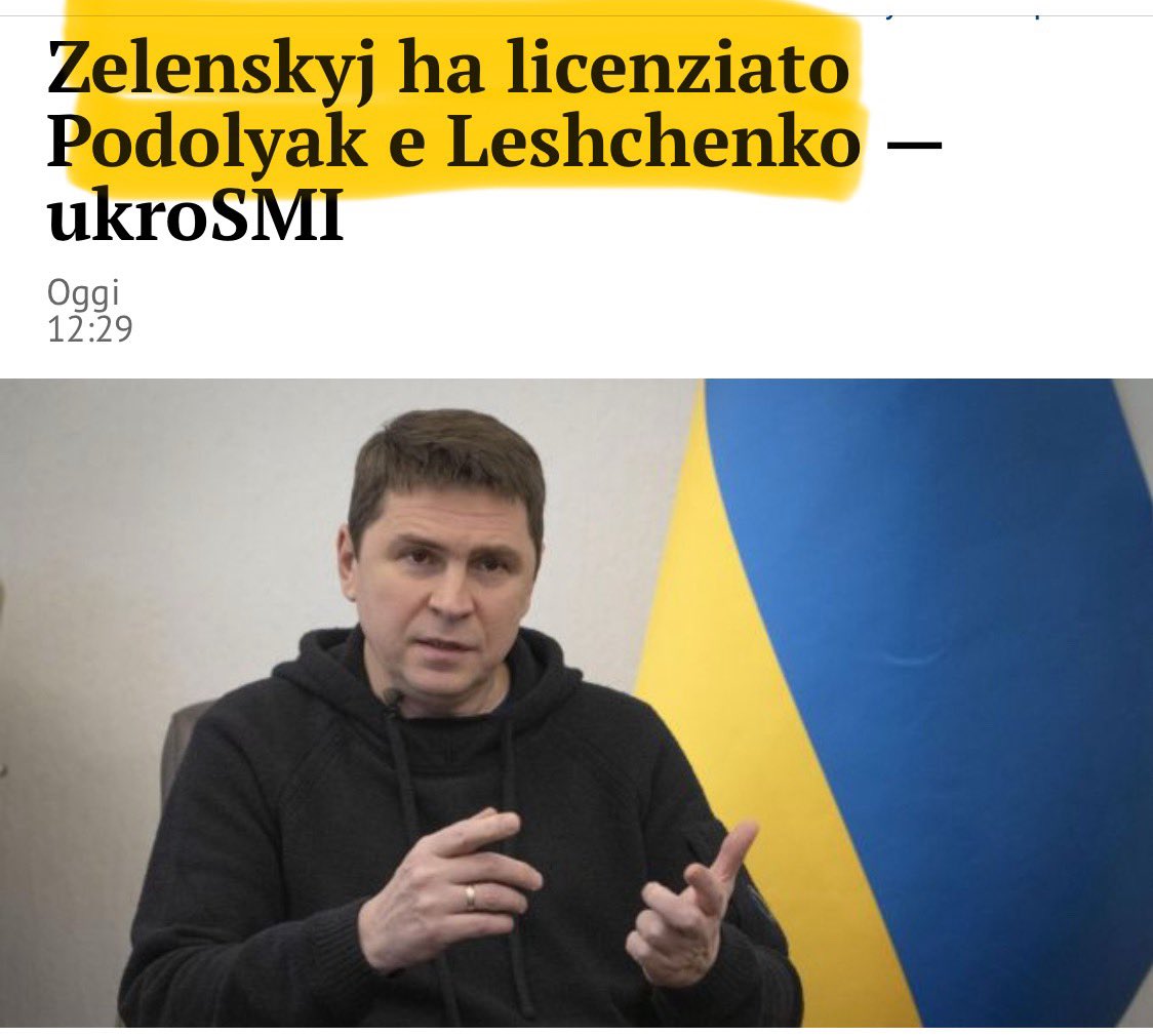 k_arsenale's tweet image. Il consigliere #Podolyak voleva la bomba nucleare ma è stato bombato. Ormai nel palazzo a #Kiev, ci rimarranno solo #Zelensky e una luuuuuuunnnnggggaaaaa striscia di polvere bianca.