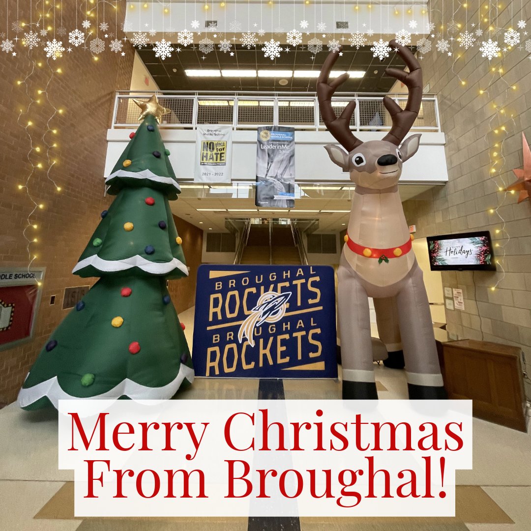 BASDBroughalMS's tweet photo. Merry Christmas To The Entire Broughal Family and Community! 🎄🚀 https://t.co/lwj1mVqFcF