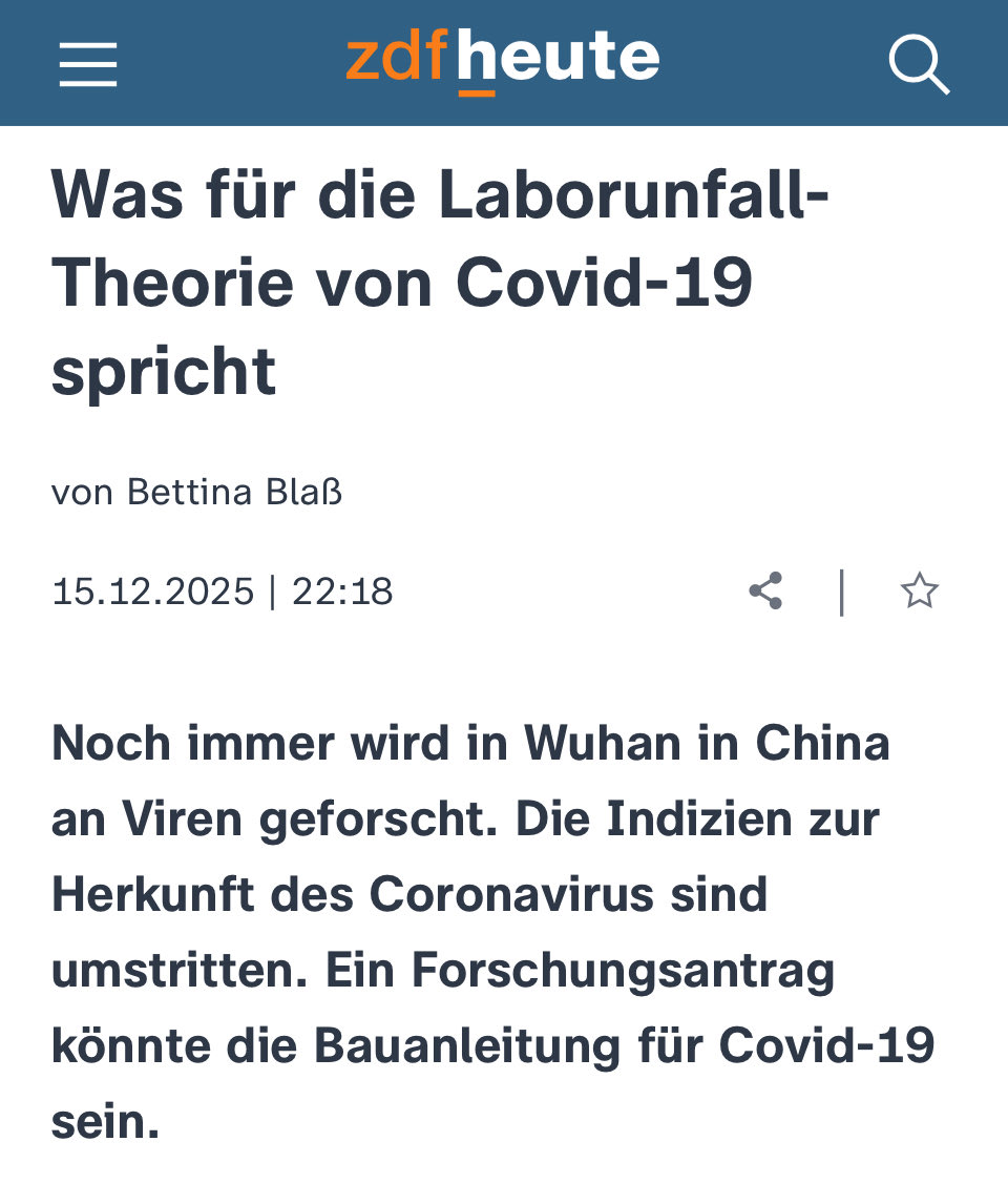 Quo_vadis_BRD's tweet image. „Auf der Suche nach Impfstoffen manipulierten die Experten in Wuhan gesammelte Proben so, dass Viren für Menschen gefährlicher und ansteckender wurden - sogenannte Gain-of-Function-Experimente. Der Molekularbiologe @R_H_Ebright warnt in der ZDFinfo-Dokumentation ‚Covid-19 -…