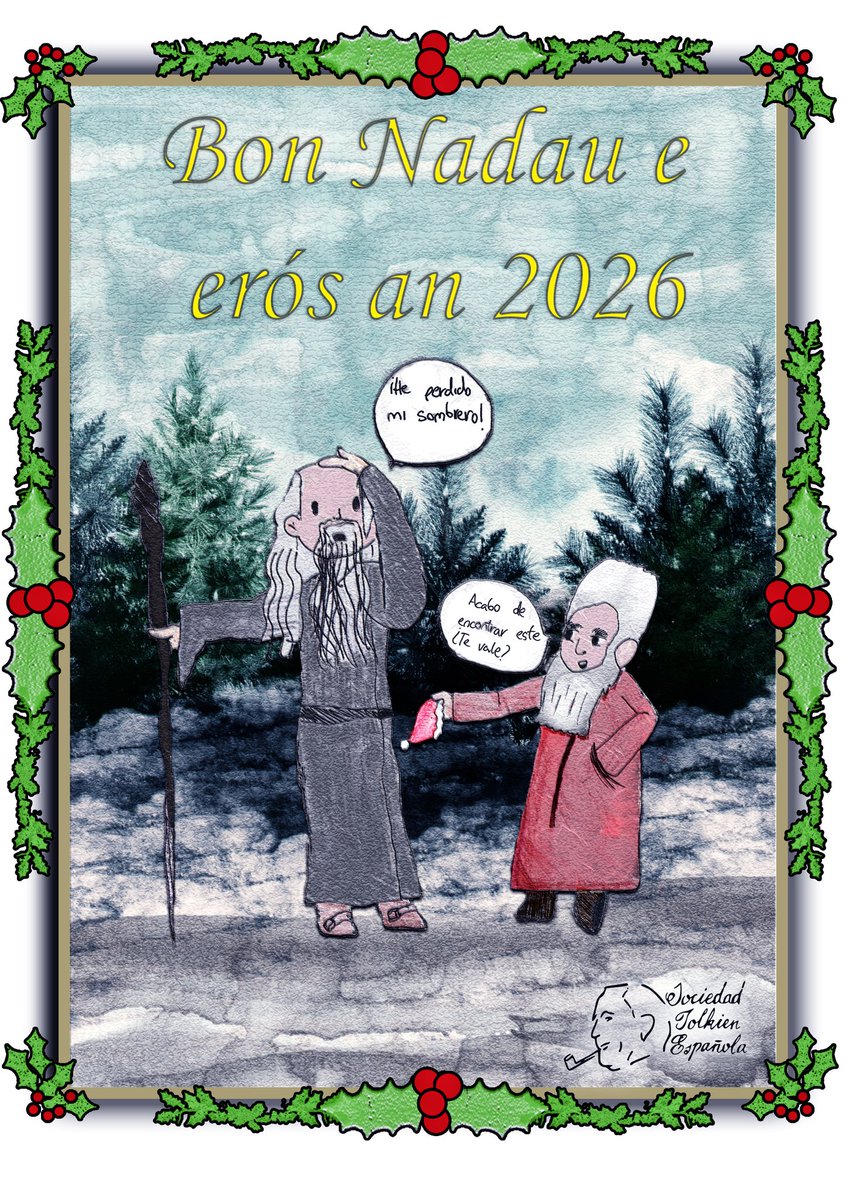 🌠 Desde la Sociedad Tolkien Española os deseamos a todos unas muy felices fiestas y un próspero 2026. Esperamos que siempre brille una estrella en la hora de nuestro encuentro y que volvamos a leer, estudiar y difundir juntos, ahora y siempre, la obra del Profesor