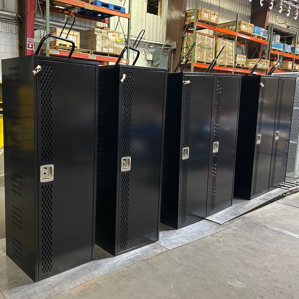 Lebanon HS Athletic Phase 1 in Lebanon, IN 

<a href="/LeeCompanyInc/">Lee Company Inc.</a> 
 
#RebelPlus #sentrytwolatch #diamondperforation #pianohinge #jetblack #shoulderpadrack #debourgh #lockers #gymroom #gymlockers #1tier
