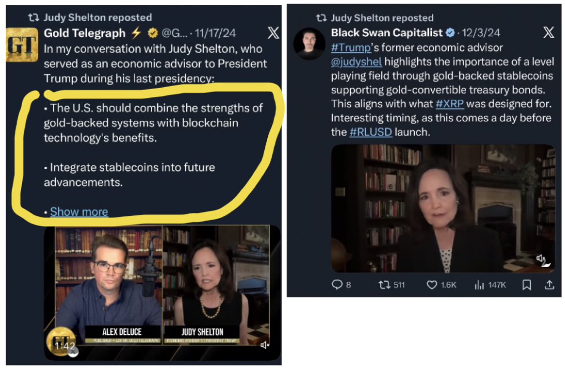 Peacekeeprx's tweet image. - Judy Shelton is gaining momentum on Polymarket with rumors Trump is announcing his next fed chair pick early January.
$XRP #GOLD
