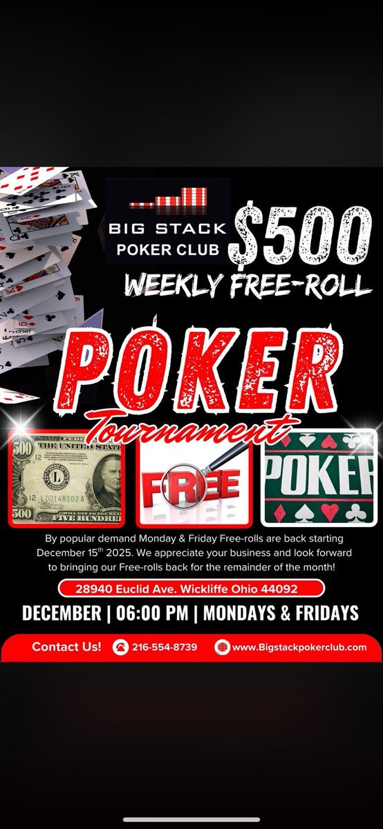 BigStackPokerClub (@bigstackpokeroh) on Twitter photo 