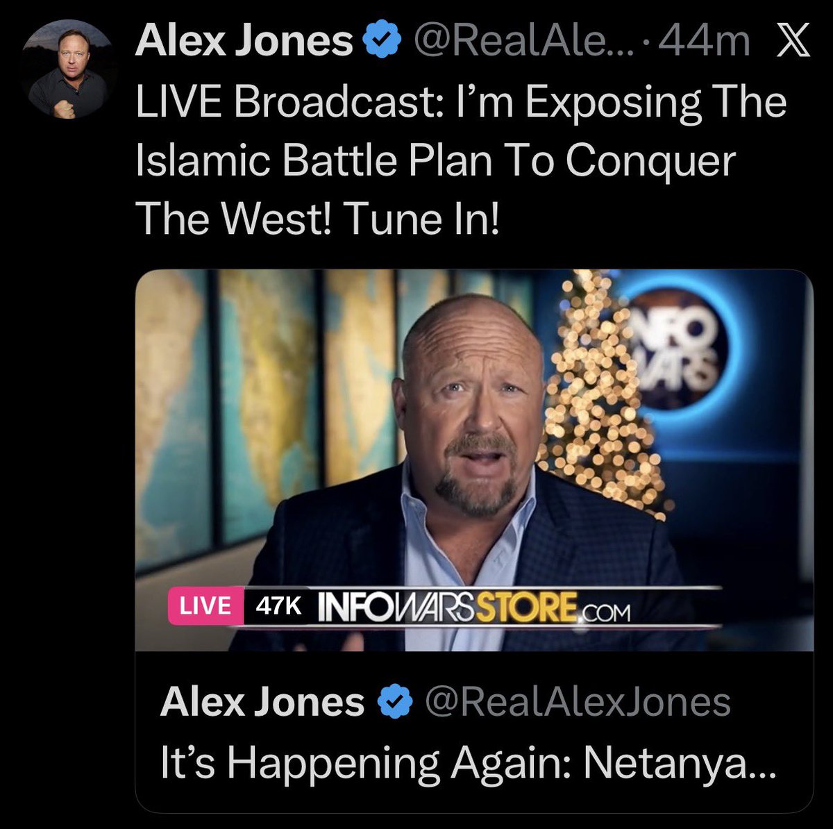 I wonder if they’ll use sex with kids to blackmail high-ranking officials, or infiltrate academia, control the media, hijack our system of banking and finance and music and Hollywood and pharma and churches and NGO’s to completely occupy our country?

Those Muslims are sneaky!